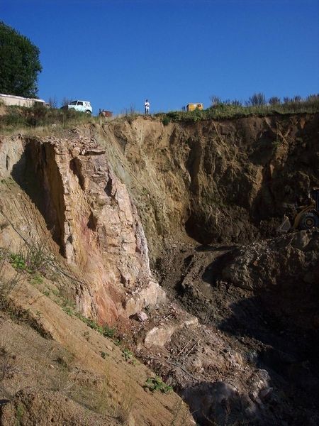 Rosenquarz - Steinbruch im Odenwald