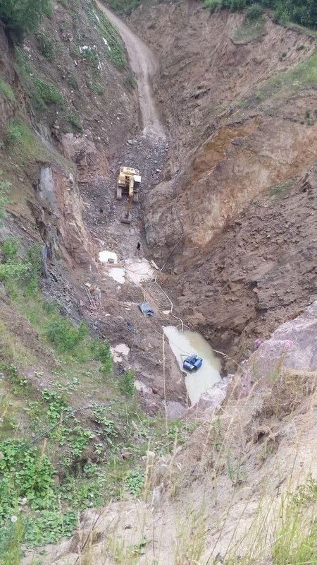 Rosenquarz - Steinbruch im Odenwald