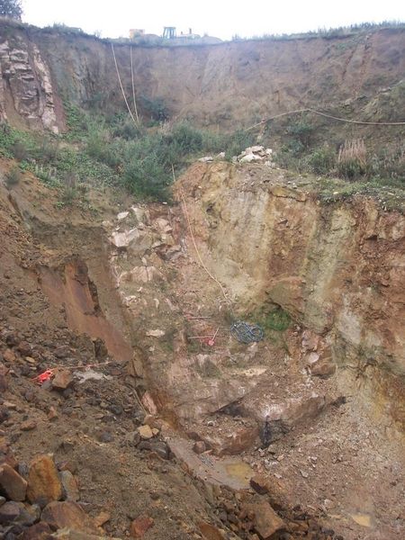 Rosenquarz - Steinbruch im Odenwald