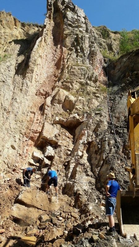 Rosenquarz - Steinbruch im Odenwald