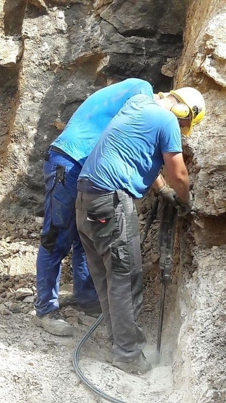 Rosenquarz - Steinbruch im Odenwald