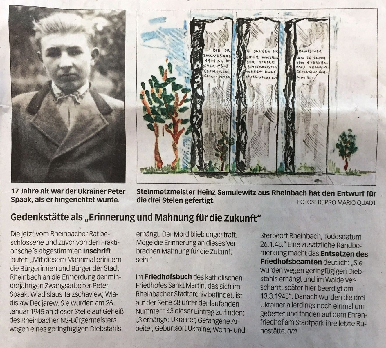 Gedenkstätte als "Erinnerung und Mahnung für die Zukunft"