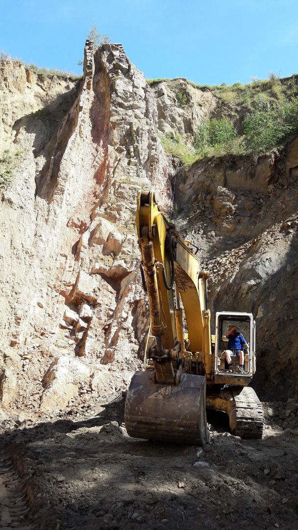 Rosenquarz - Steinbruch im Odenwald